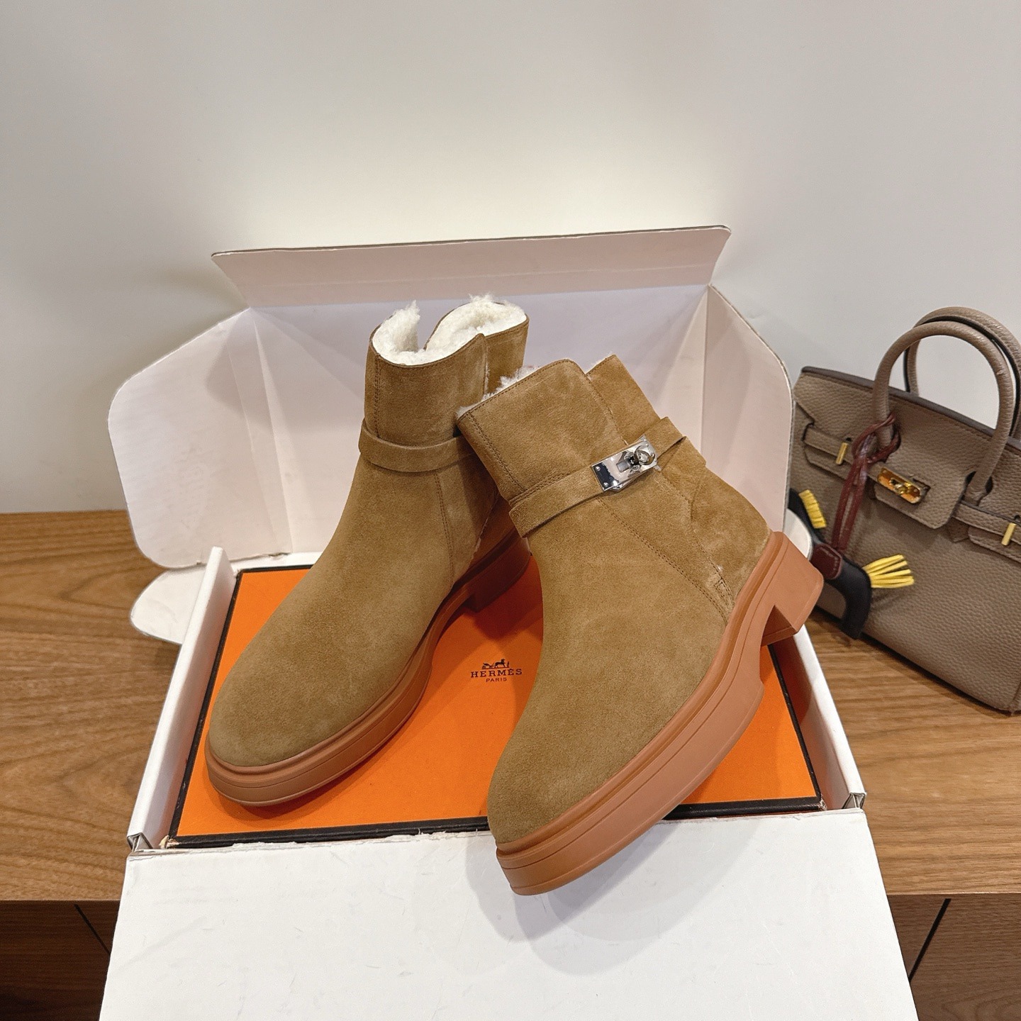 에*메스 Kelly 클래식 앵클부츠