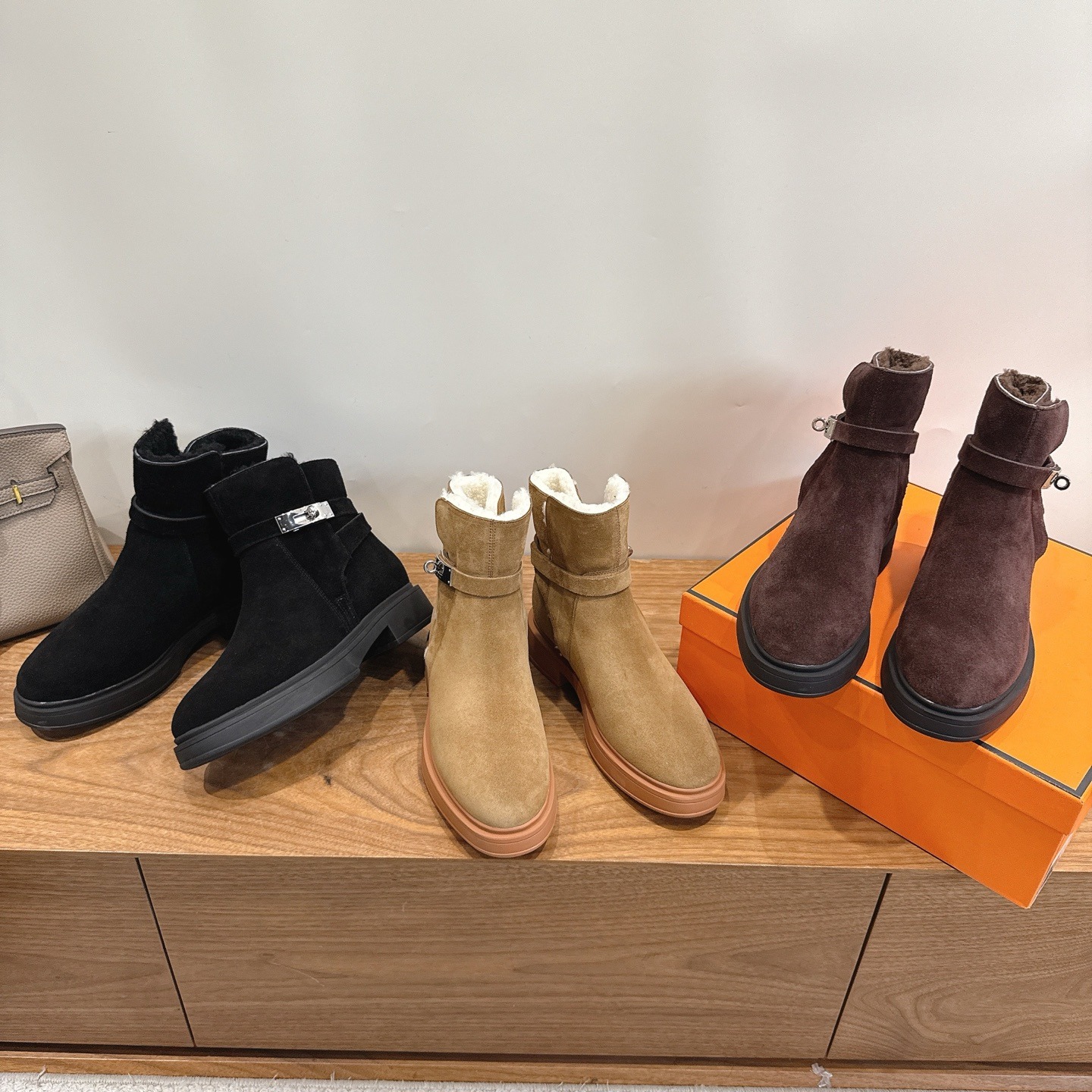 에*메스 Kelly 클래식 앵클부츠