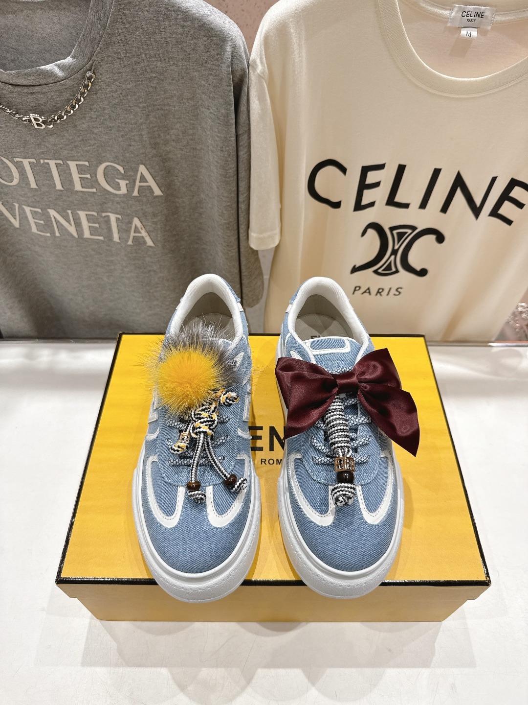 펜* 25ss 메쉬 스트랩 통굽 스니커즈