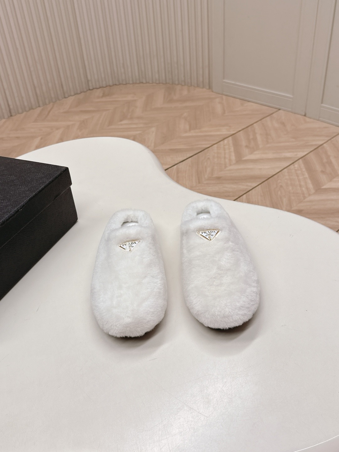 프*다 25 신상 털 세미 슬리퍼