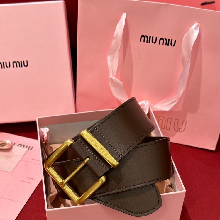미우미우 나파 레더 벨트 [50mm] [2컬러]