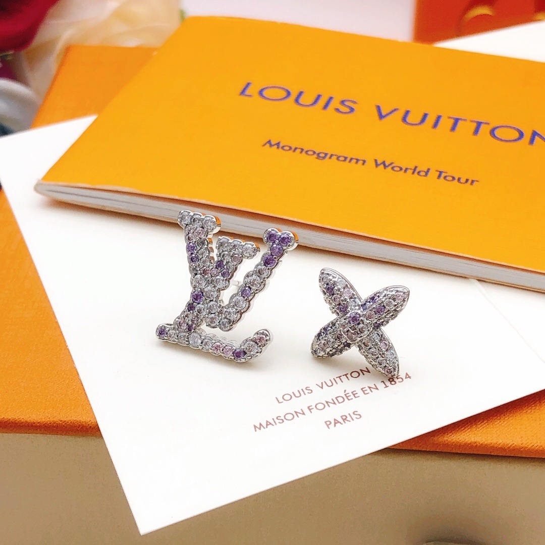 루*비통 24S 아이코닉 LV 이어링