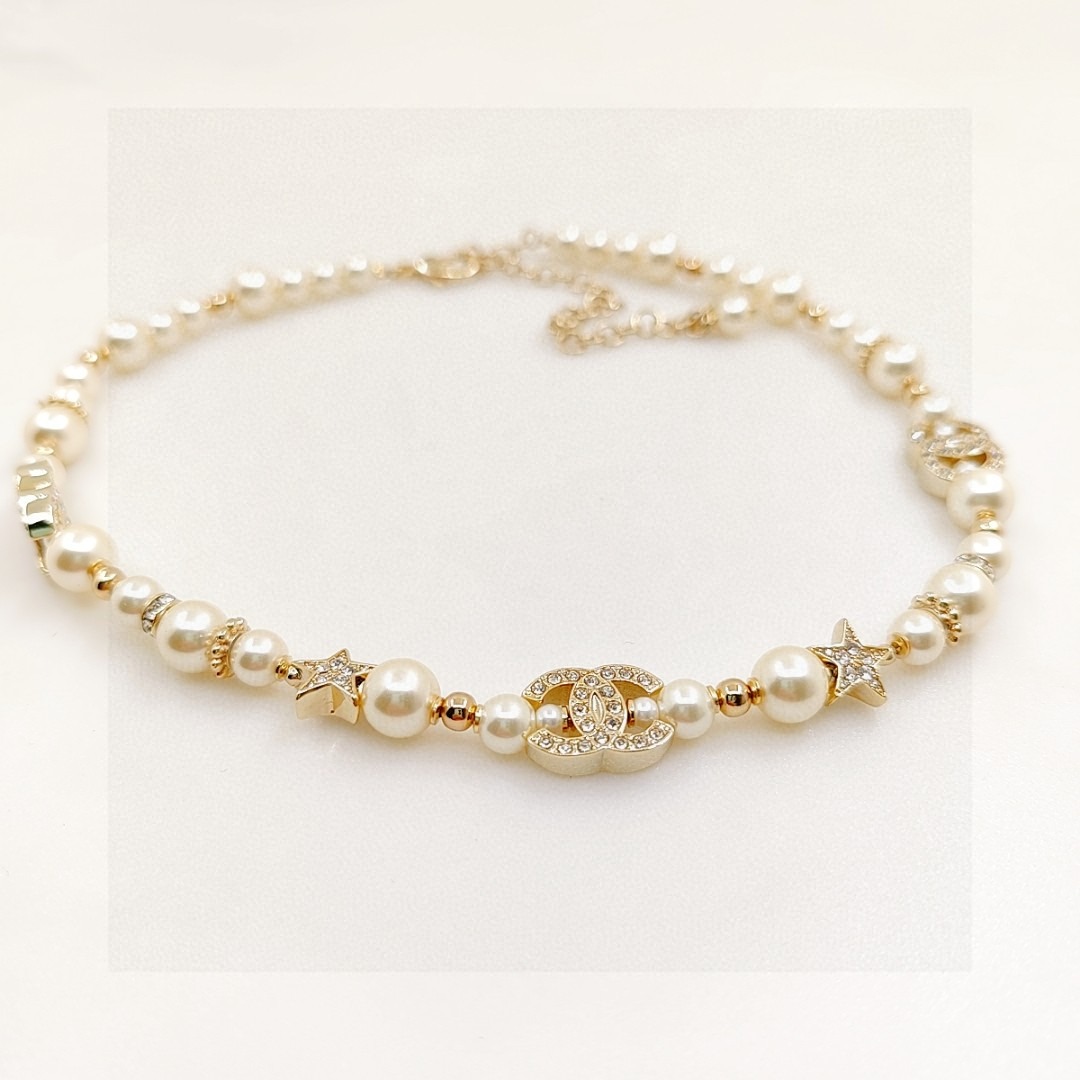 샤* 최신모델 백진주 목걸이