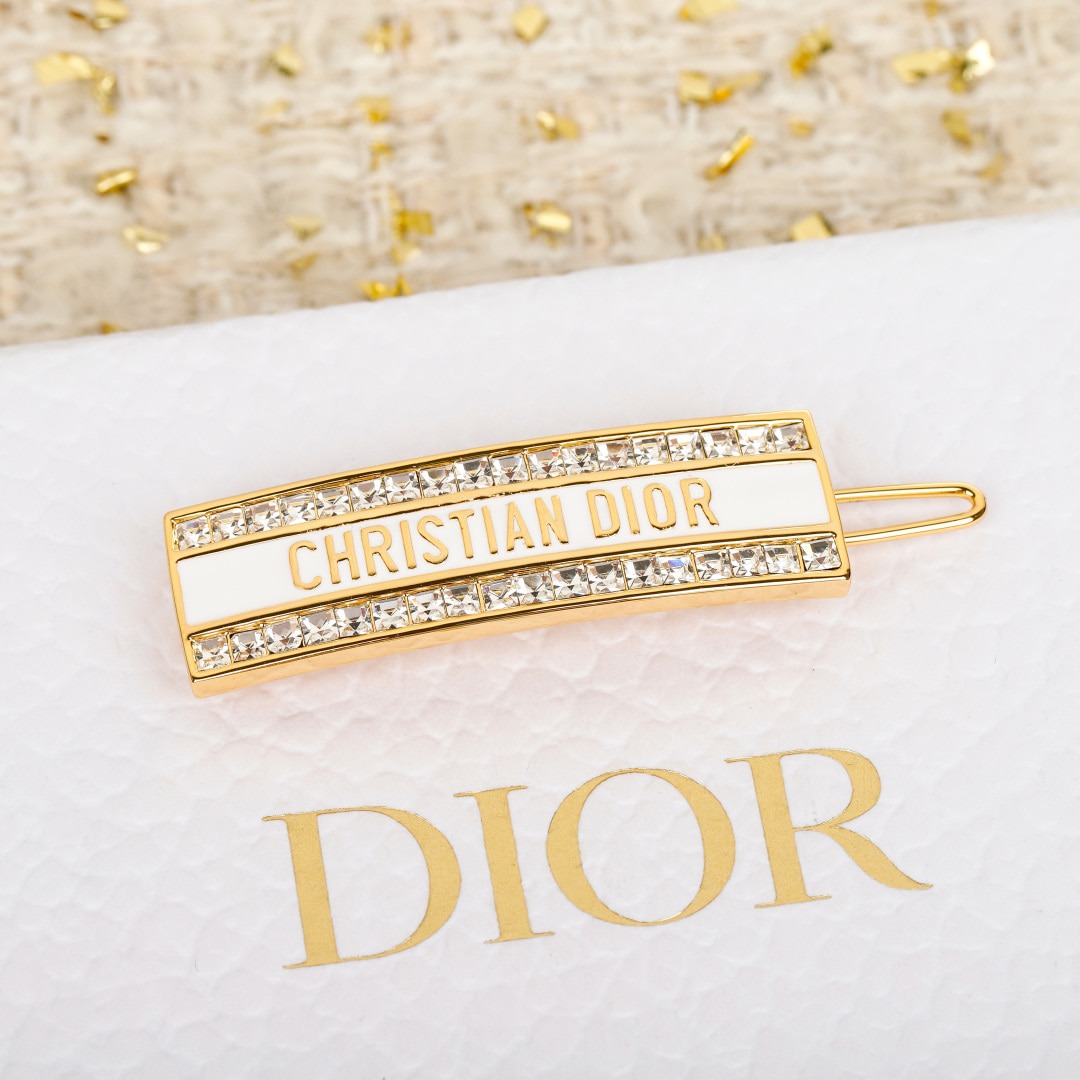 디* 큐빅 에나멜 헤어핀