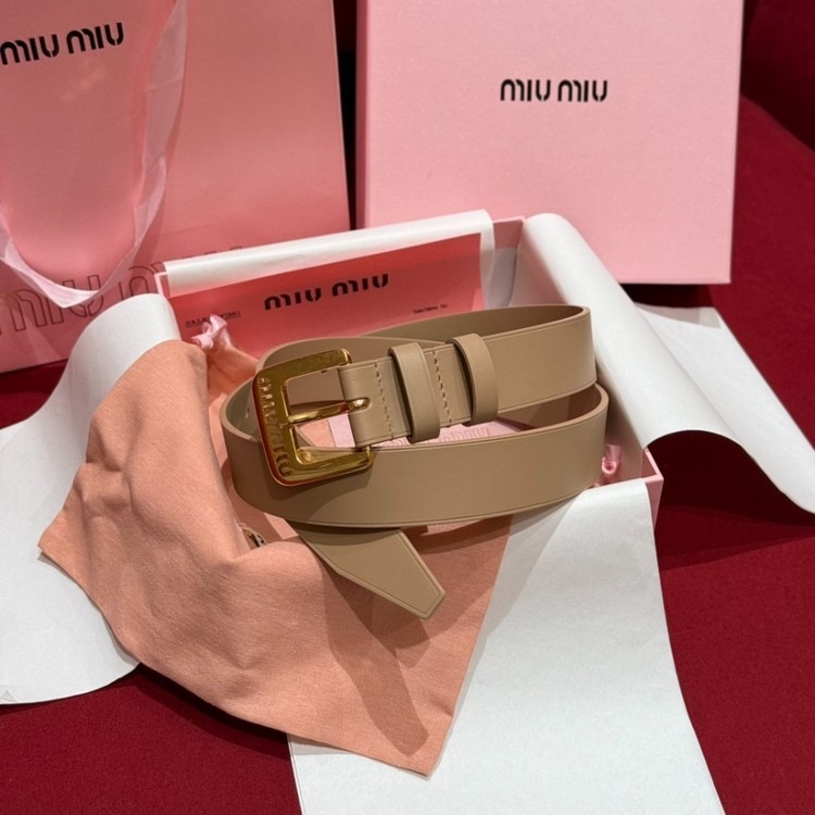 미우미우 더블 나파 레더 벨트 [35mm] [5컬러]