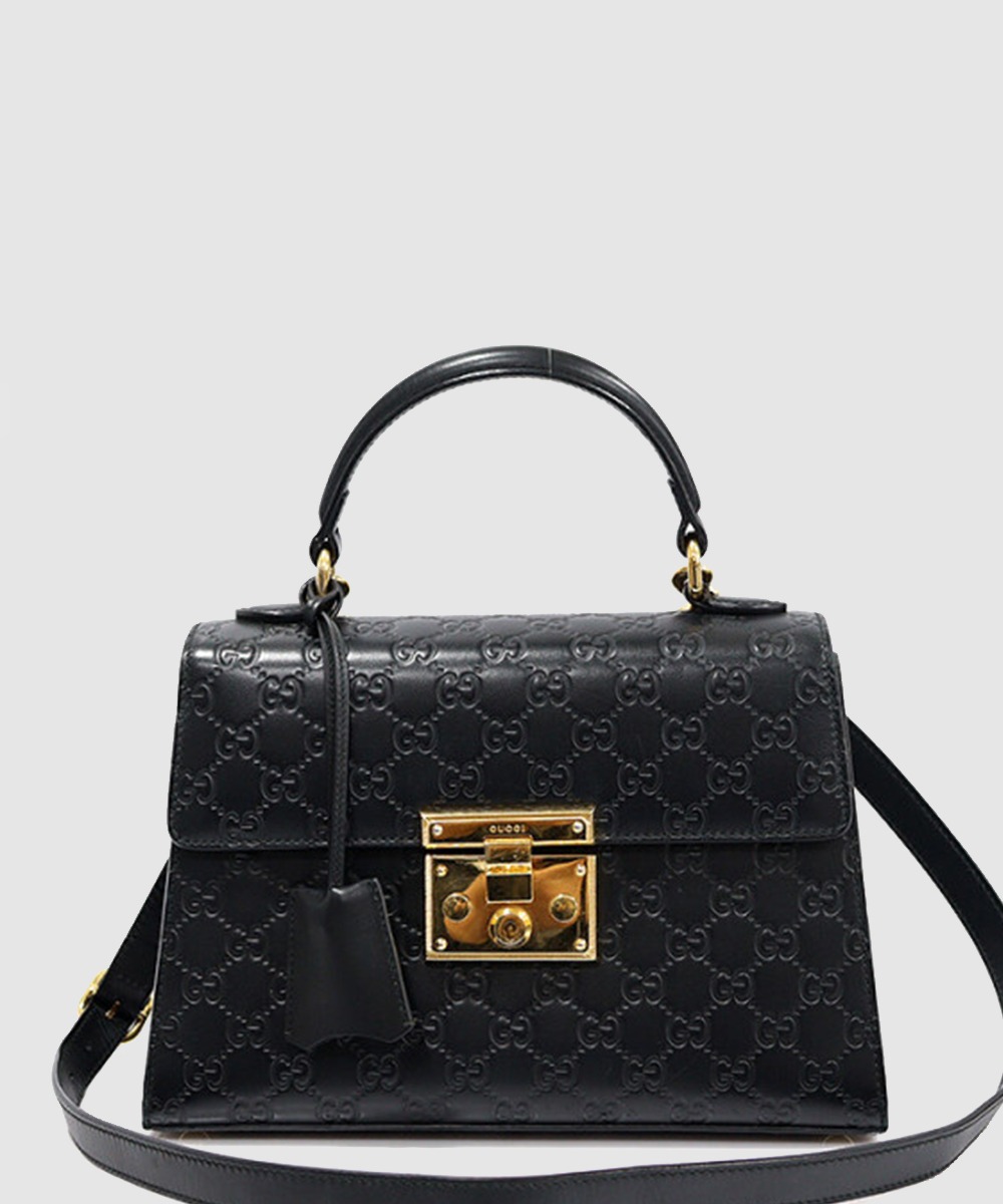 구찌 패드락 GG 수프림 탑핸들백 453188