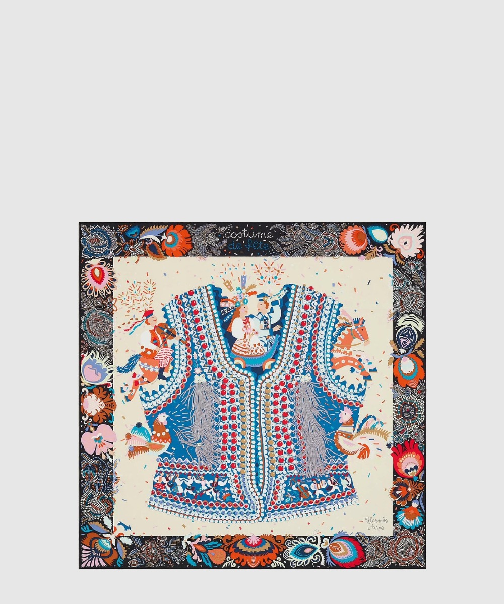 에르메스 Costume de Fete 스카프 90