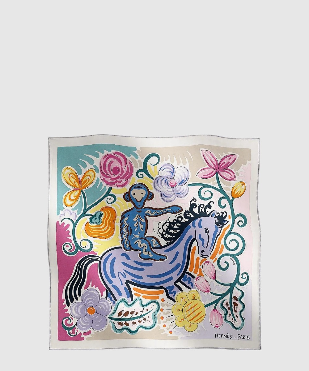 에르메스 Le Cheval de Kazumi 스카프 90