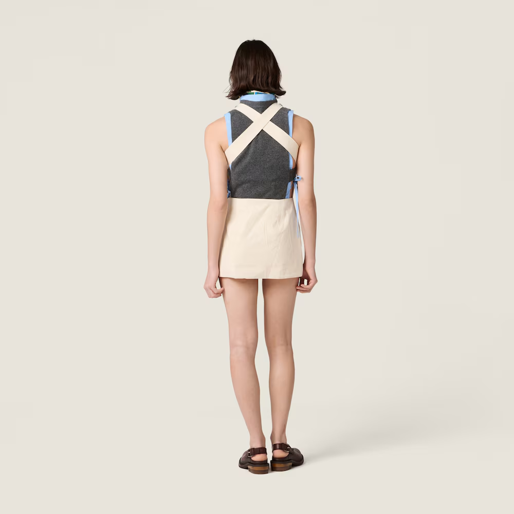 미우미우 캔버스 에이프런 드레스