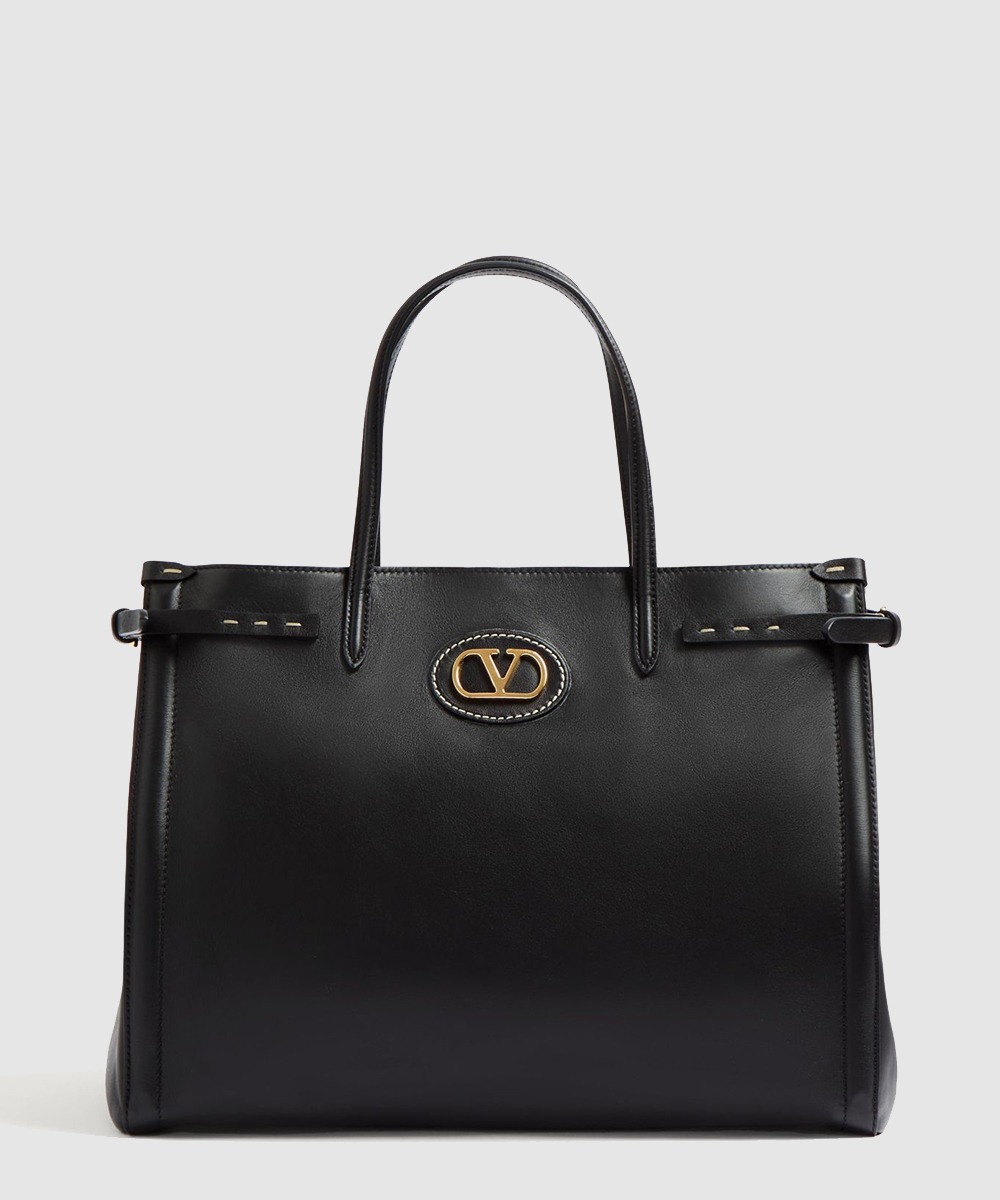 발렌티노 가라바니 앙티브 미디엄 카프스킨 쇼퍼백