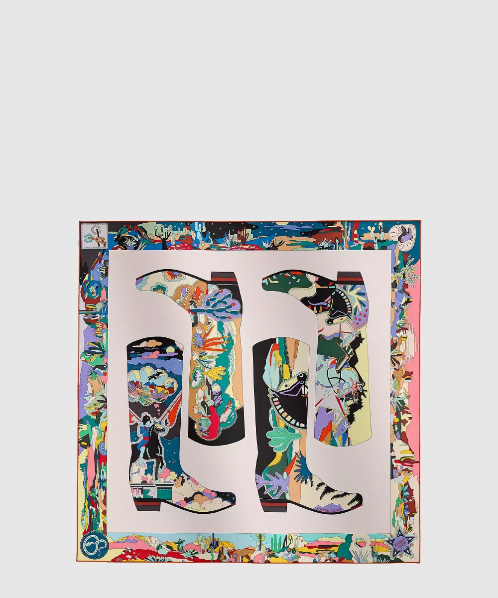 에르메스 Bottes Story 스카프 90