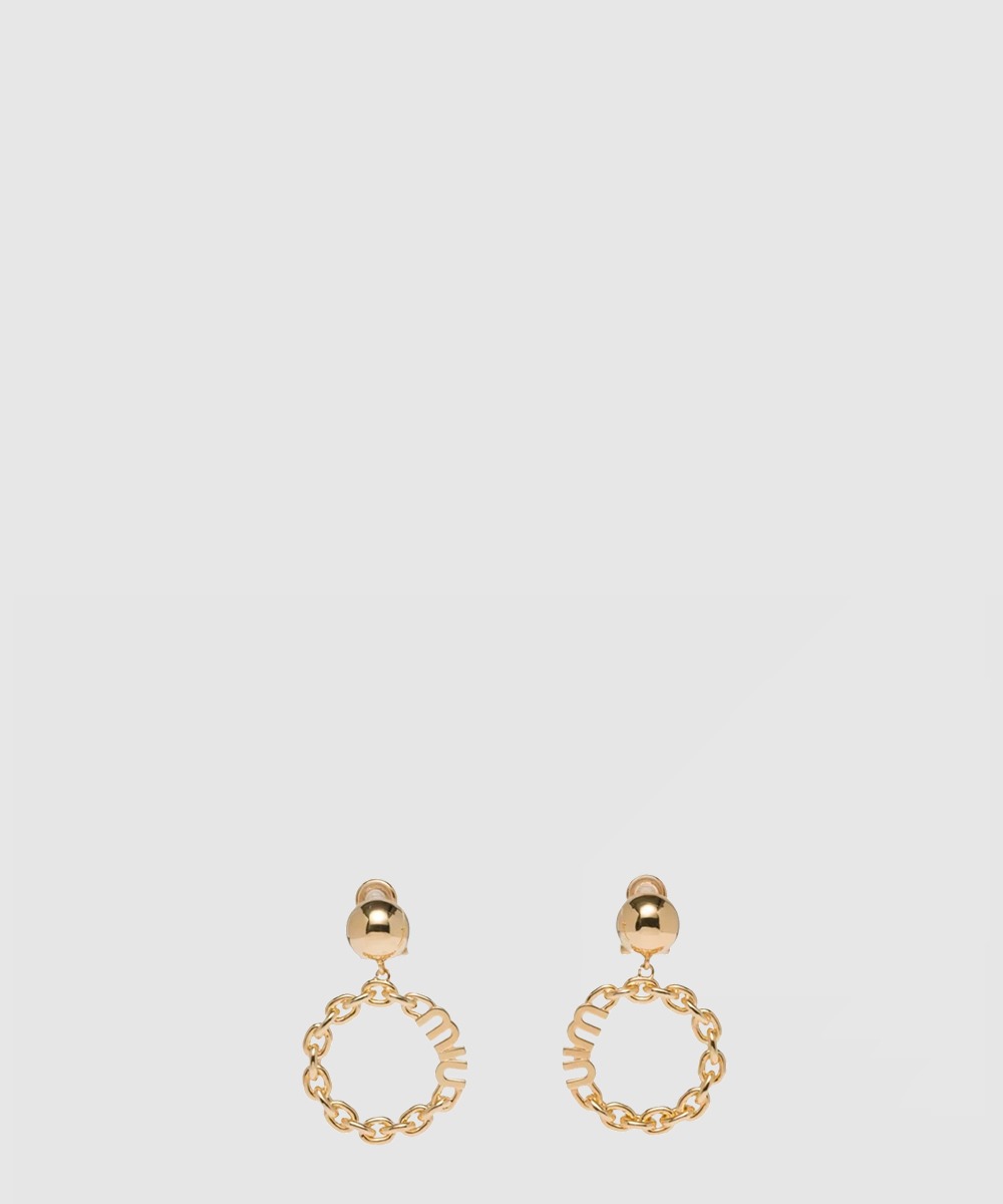 미우미우 메탈 이어링 5IO051