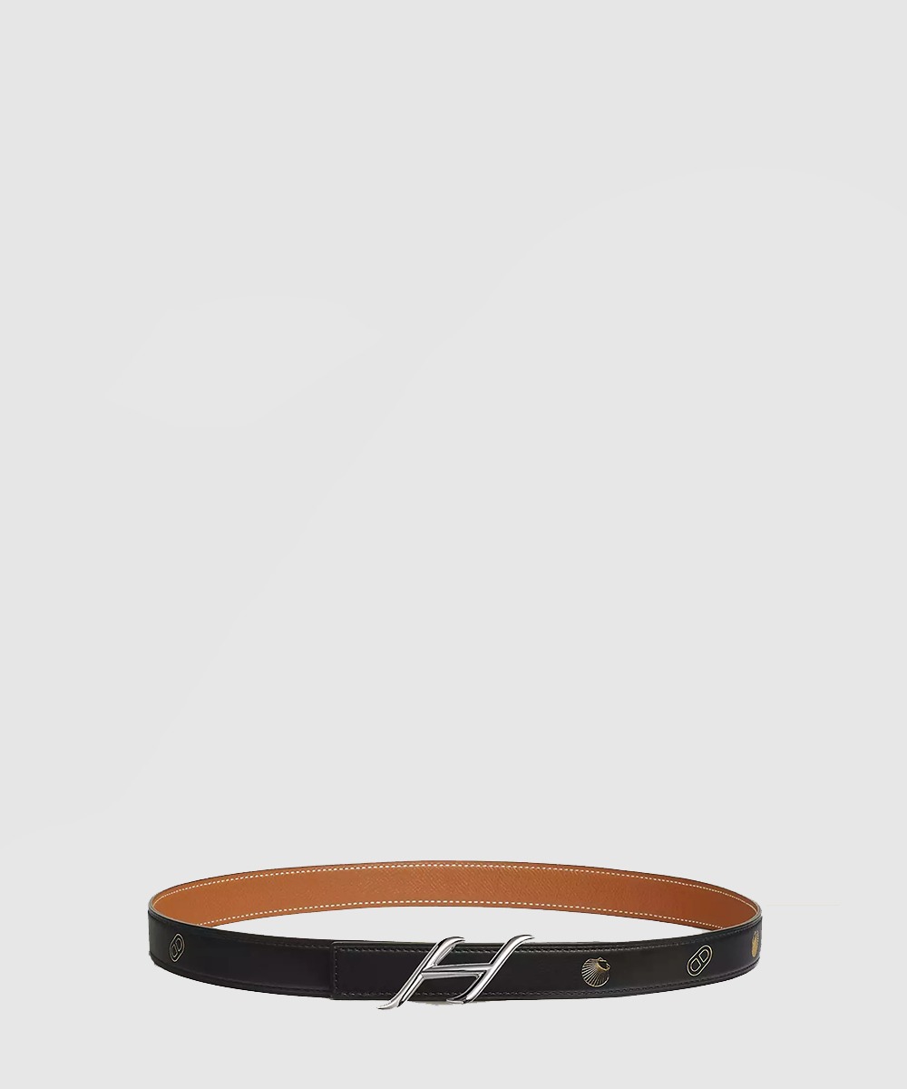 에르메스 HDN 벨트 버클 Hermes sur Mer 리버서블 가죽 스트랩