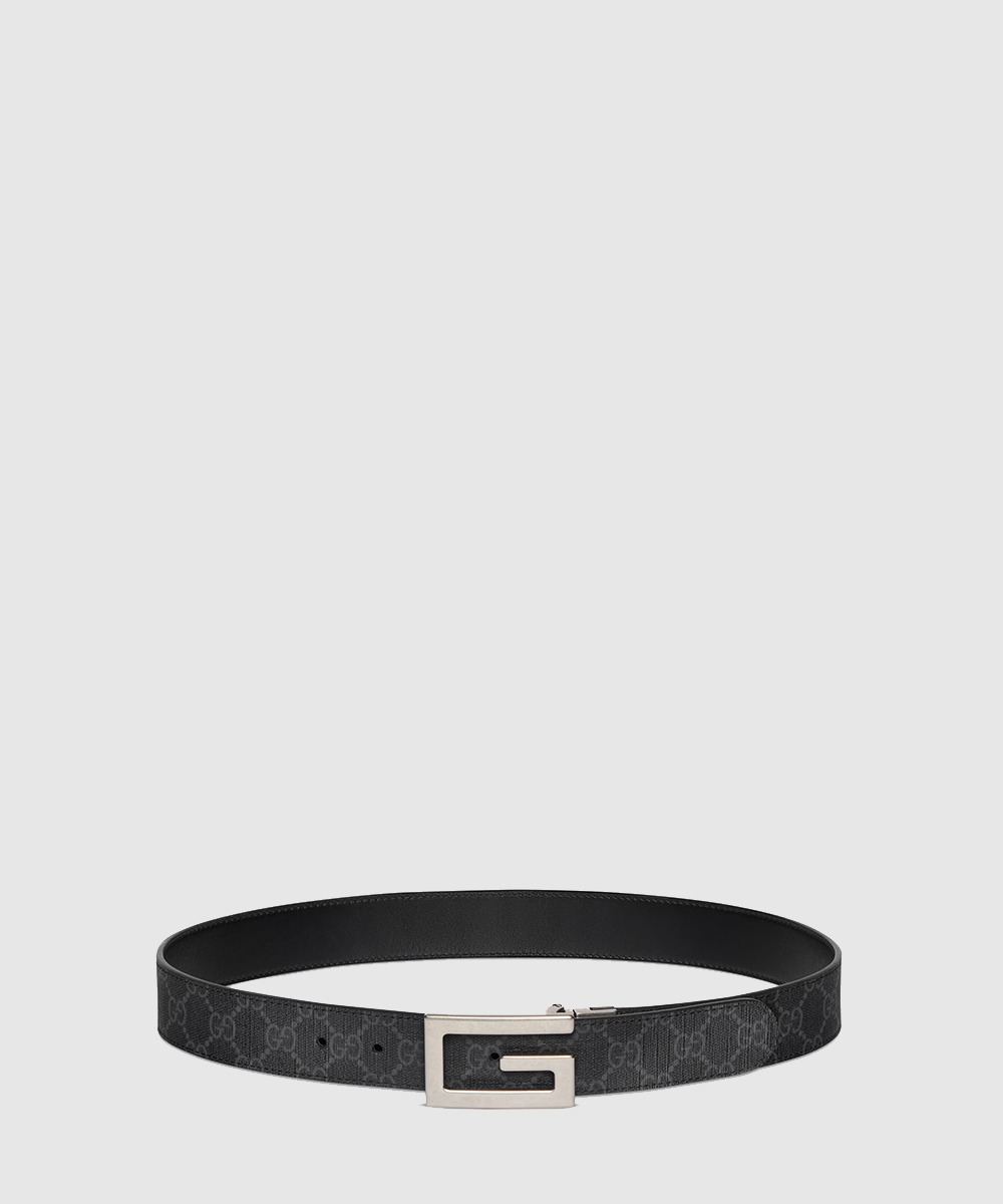 구찌 스퀘어 G 버클 양면 벨트 ‎626974