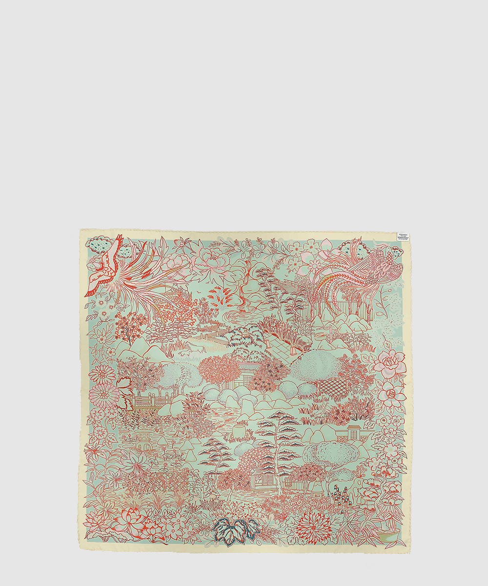 에르메스 Mille Feuilles de Soie 더블 페이스 스카프 90