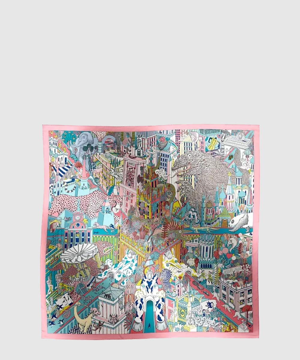 에르메스 Animapolis 숄 140