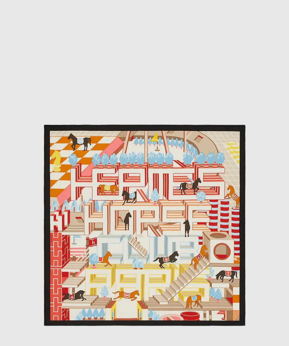 에르메스 Horse Club Detail 스카프 90