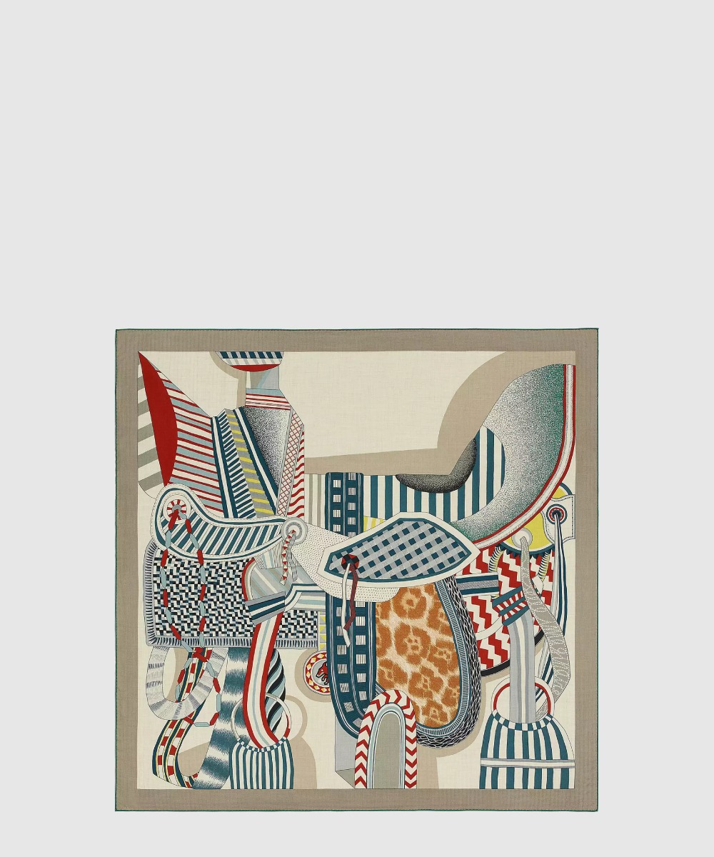 에르메스 La Selle Imaginaire 스카프 90