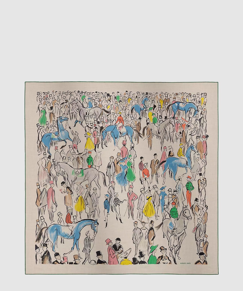 에르메스 Paddock 숄 140