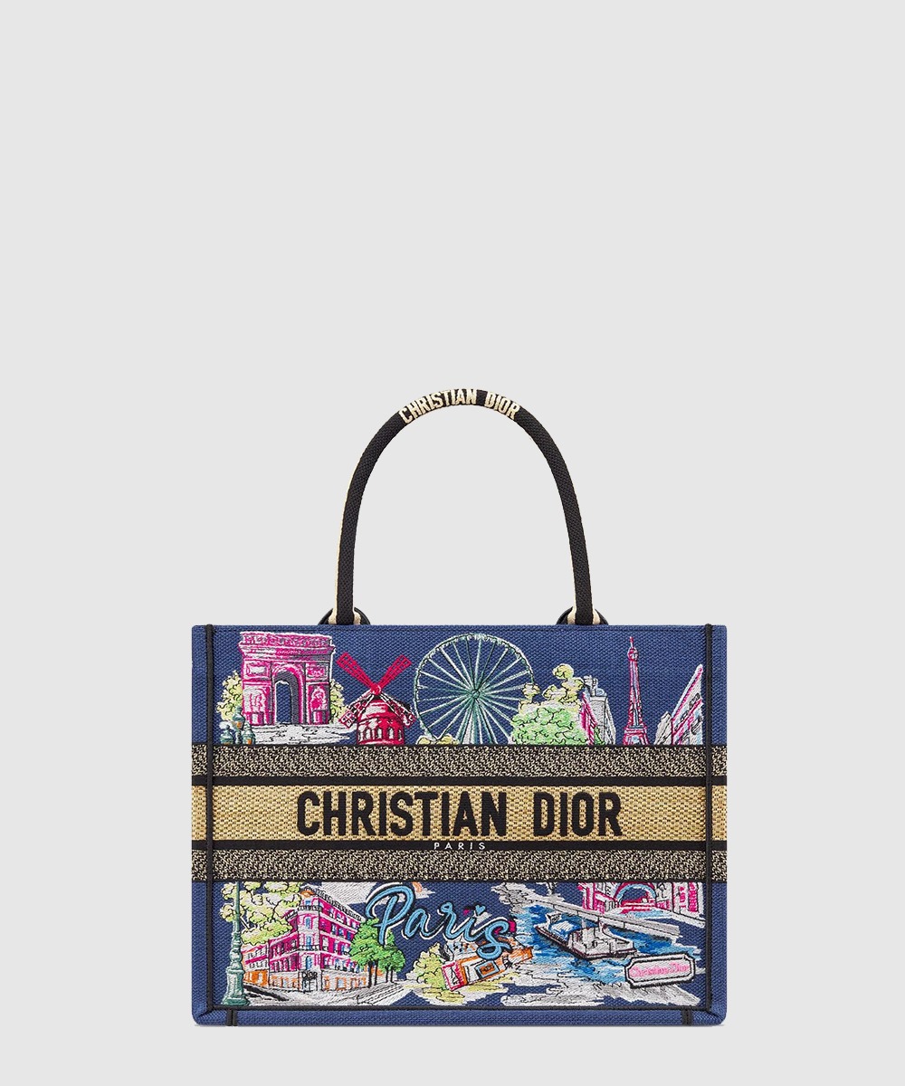 디올 북 토트백 미듐 M1296