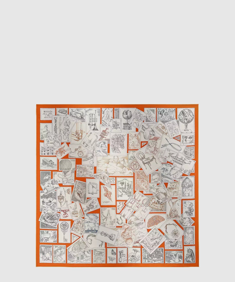 에르메스 포부르그의 우표 수집가 스카프 90