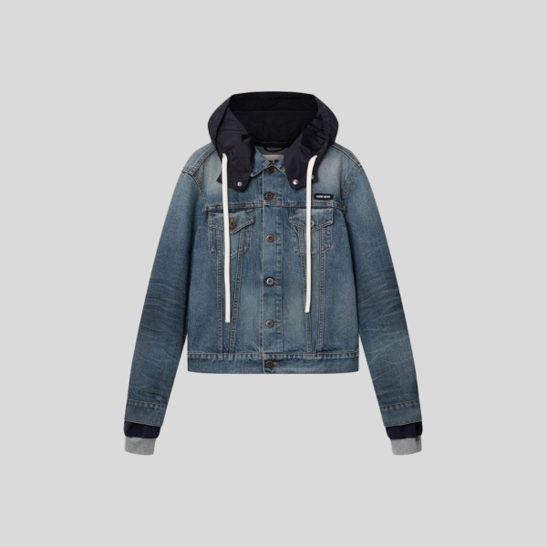 미우미우 페이크 레이어드 데님 재킷