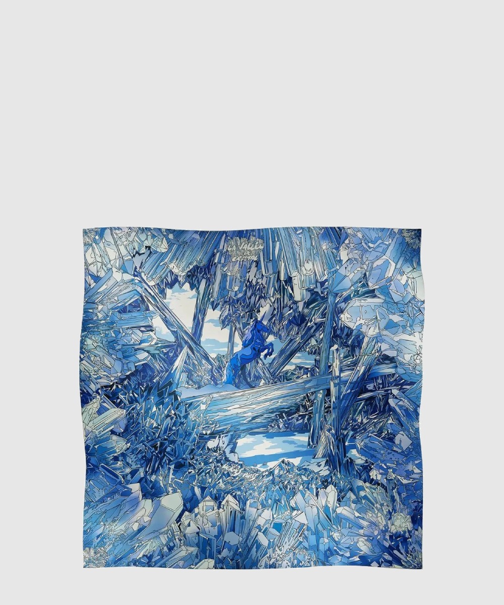 에르메스 La Vallee de Cristal 스카프 90