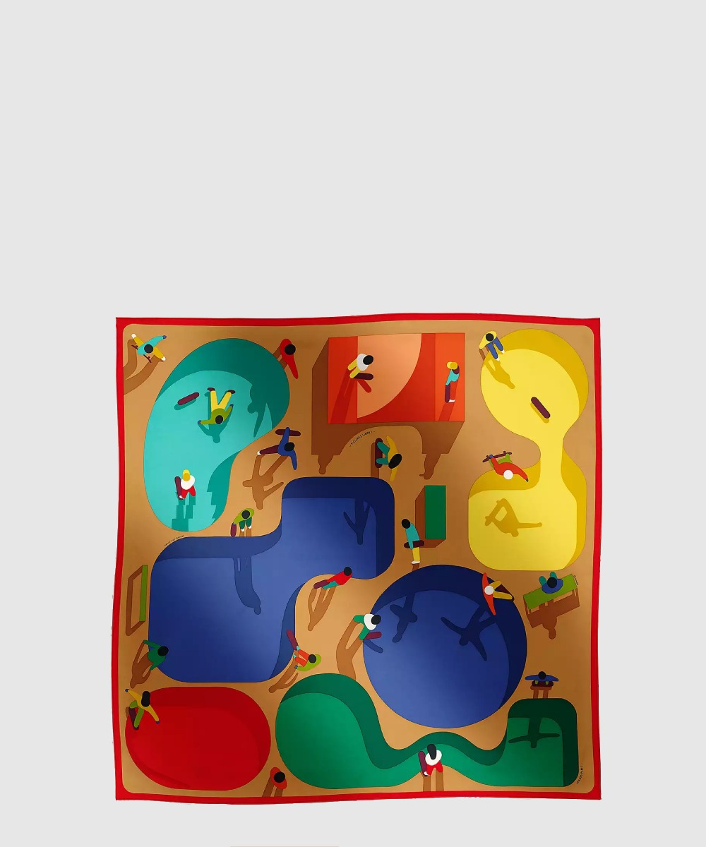 에르메스 Figures Libres 스카프 90