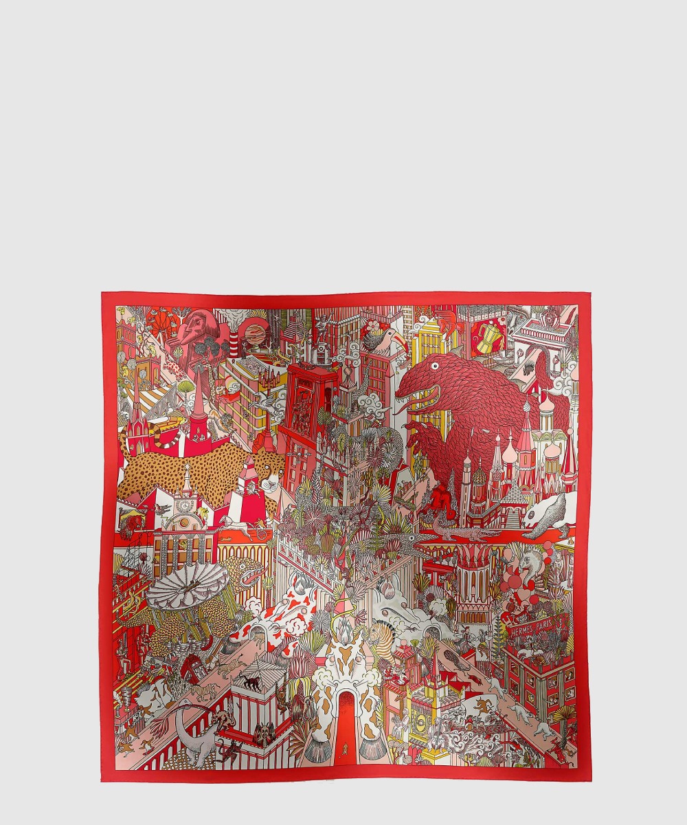 에르메스 Animapolis 숄 140
