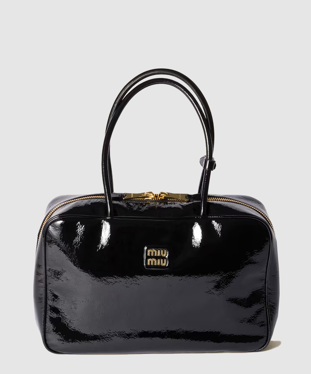 미우미우 나플락 페이턴트 가죽 보백 5BB117