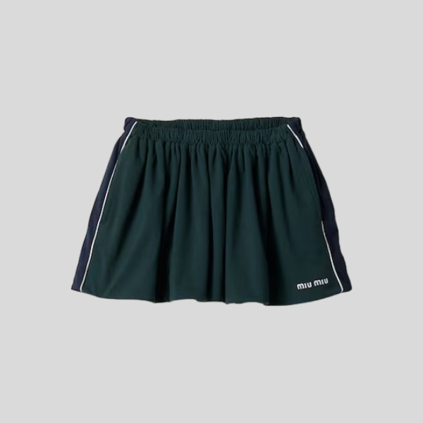 미우미우 코튼 저지 미니스커트
