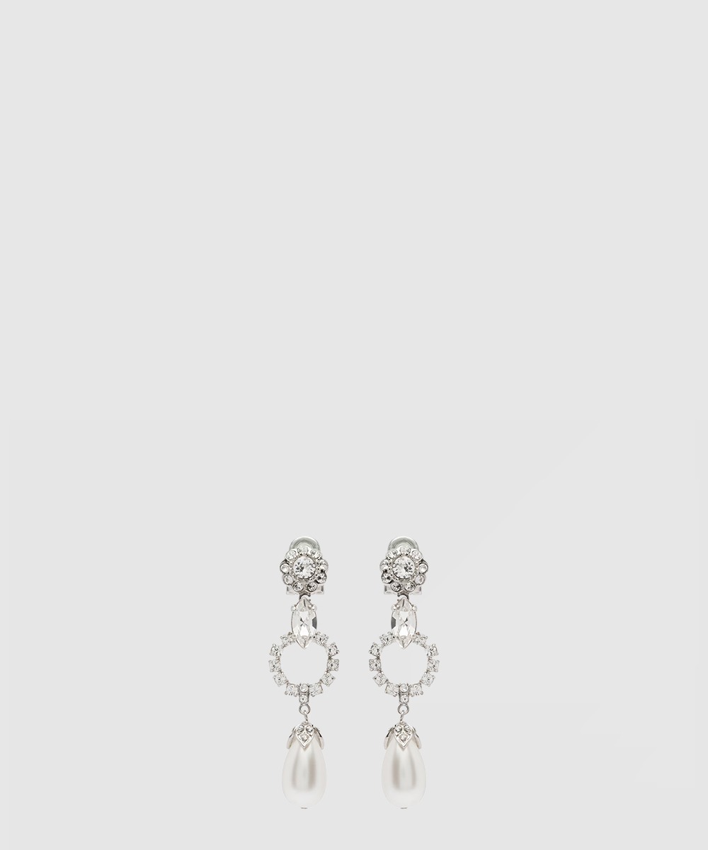 미우미우 모조 크리스털 귀걸이 5JO372