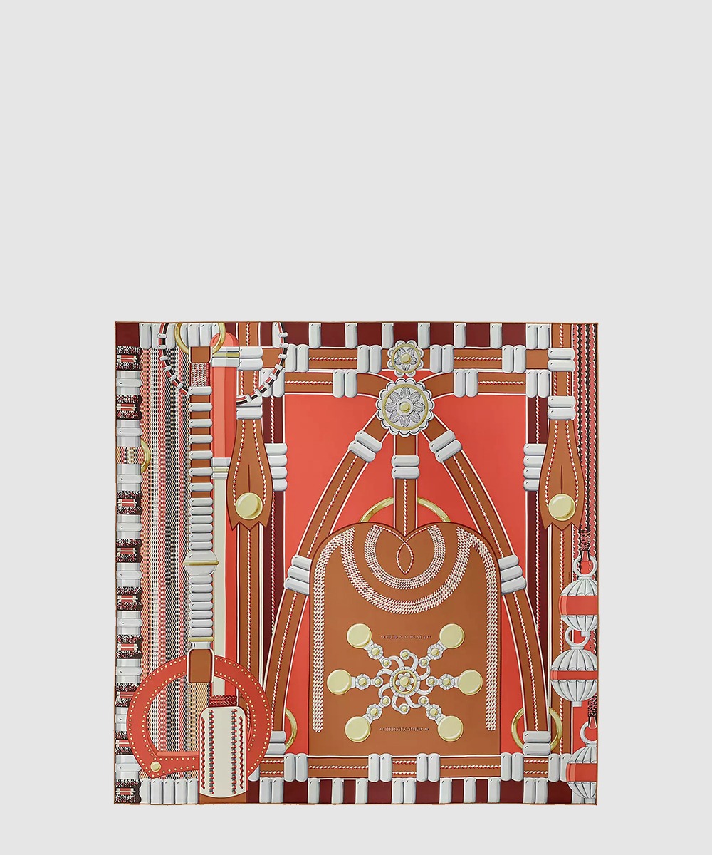 에르메스 Flora y Plata 스카프 90