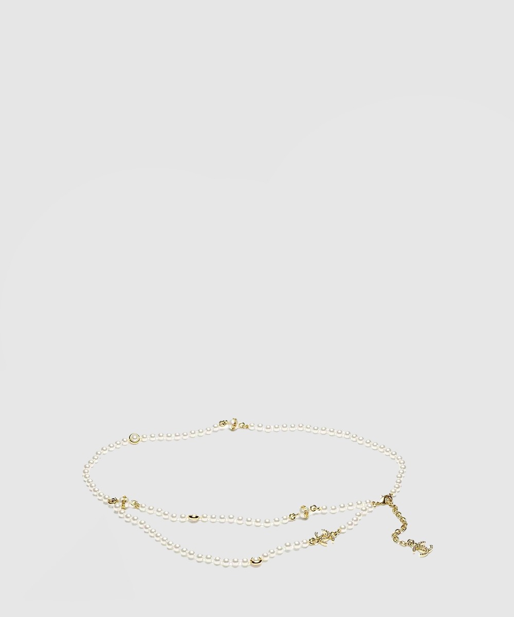 샤넬 진주 벨트 체인 ABB603
