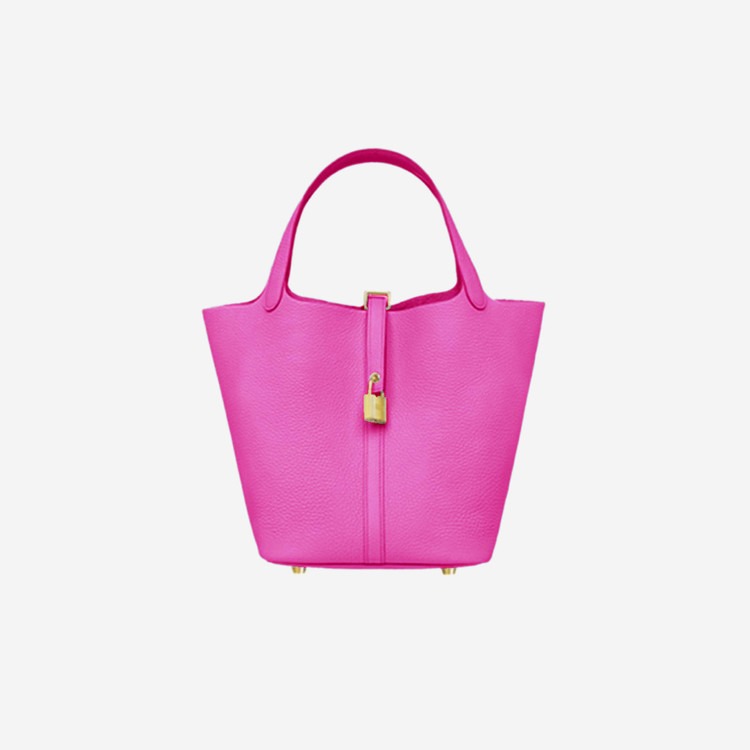 에르메스 피코탄 MM Rose shocking (Clemence) 