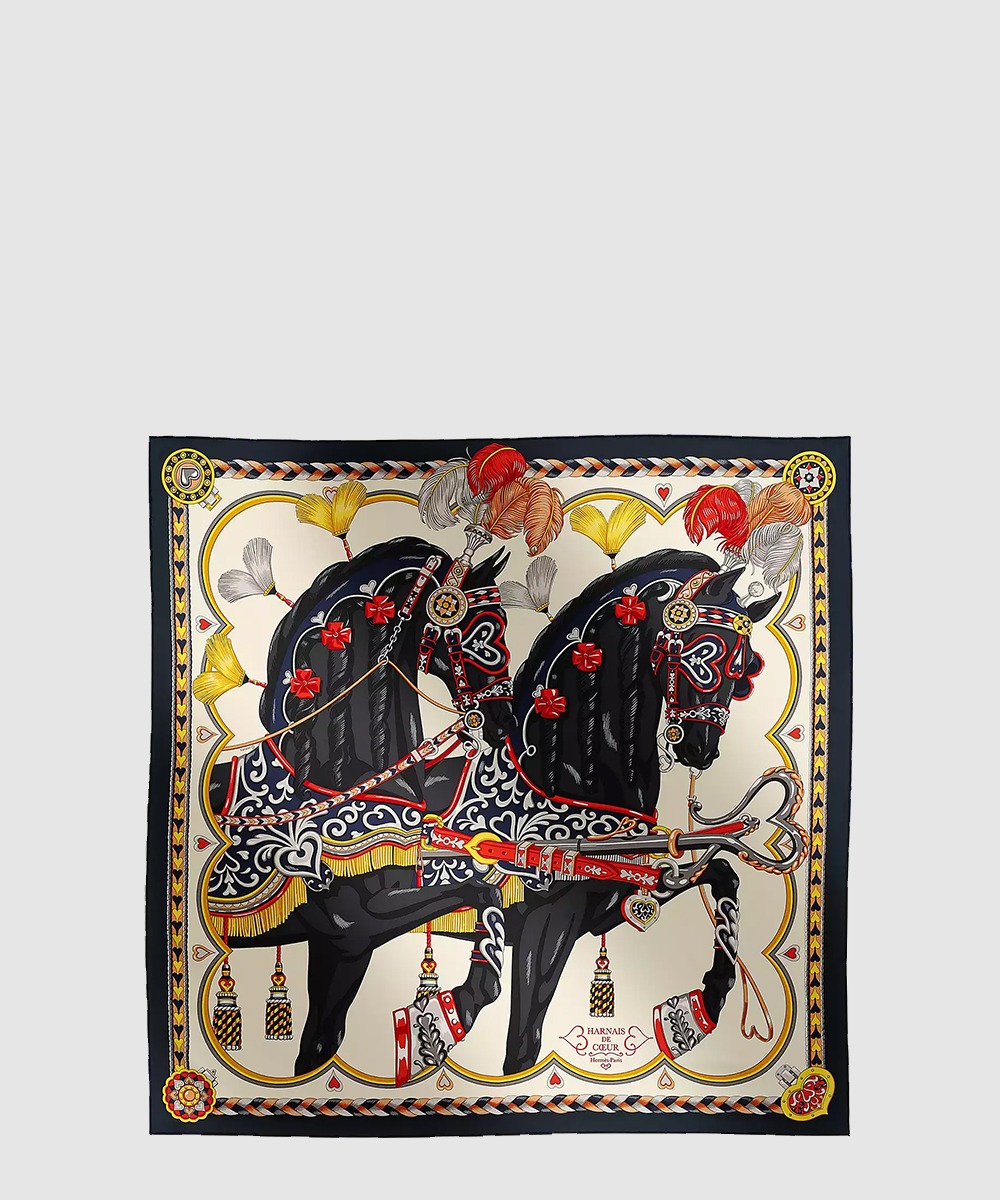 에르메스 Harnais de Coeur 스카프 90