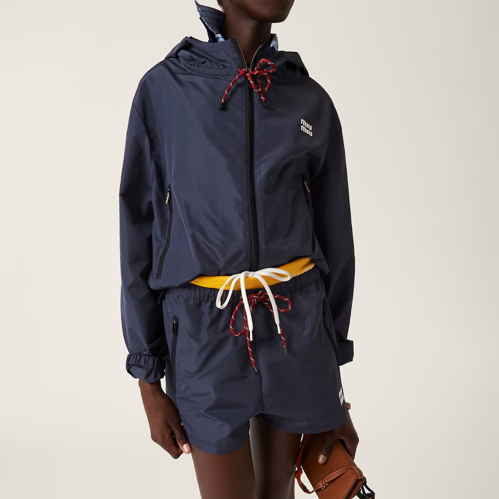 미우미우 테크니컬 패브릭 쇼츠