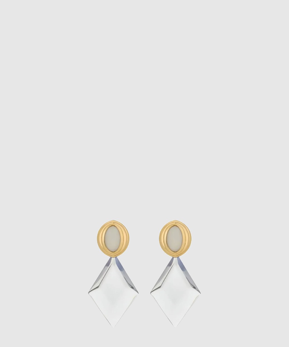 생로랑 황동 수지 귀걸이 804758