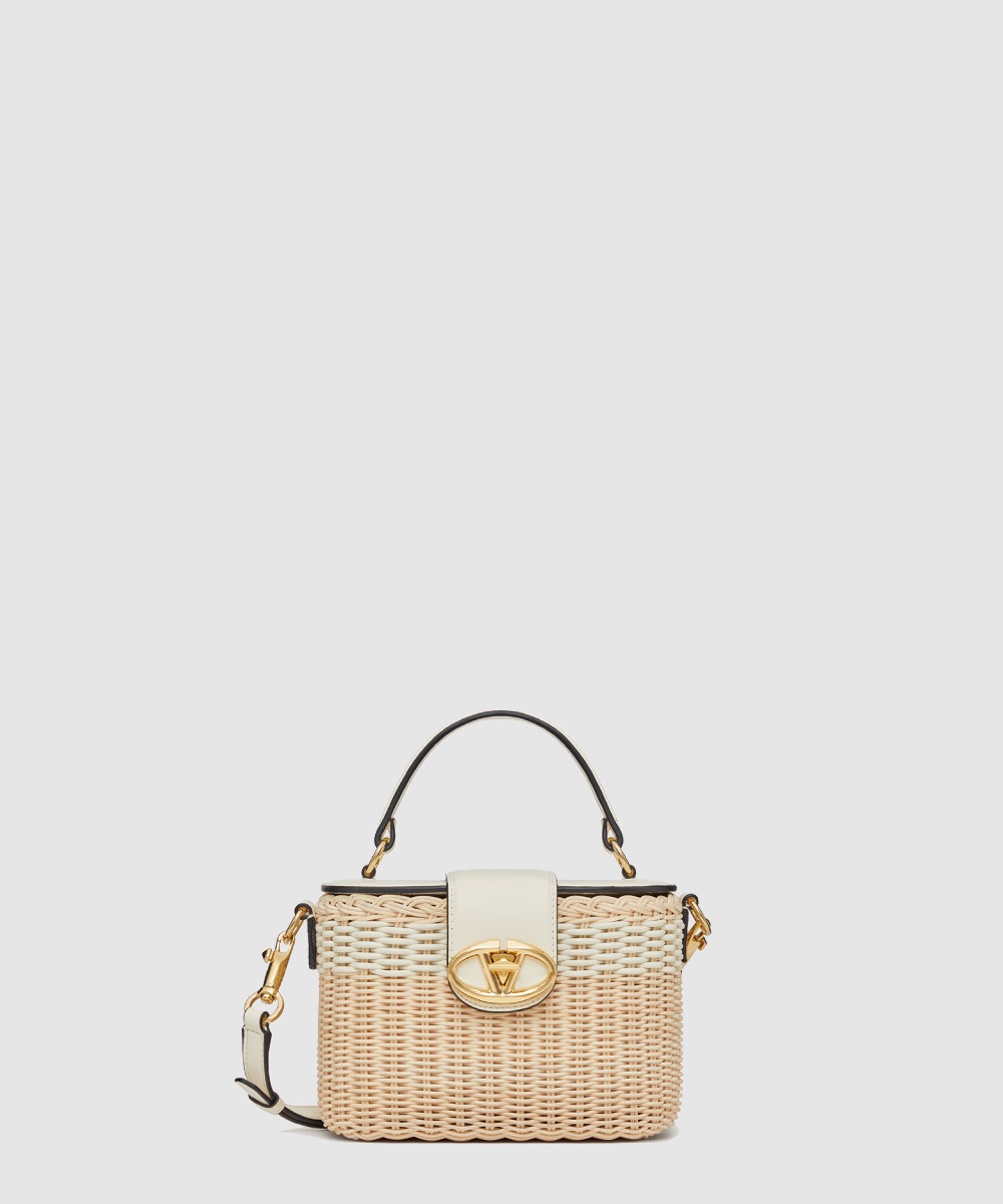 발렌티노 SIGNATURE 고리 버들 세공 케이스백