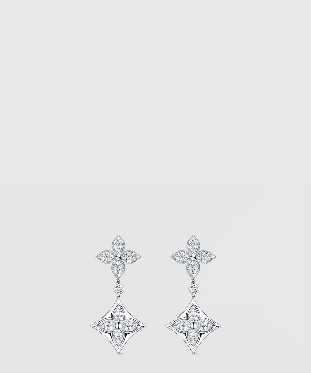 루이비통 컬러 블라썸 긴 귀걸이 Q96501