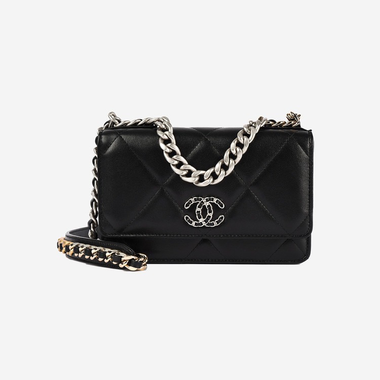 샤넬 19 woc 블랙 실버 