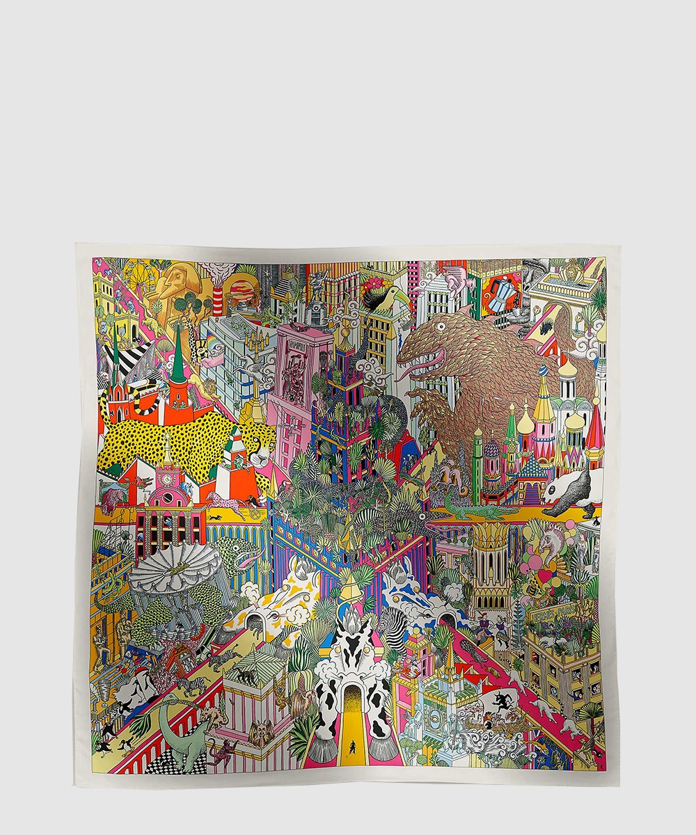 에르메스 Animapolis 숄 140