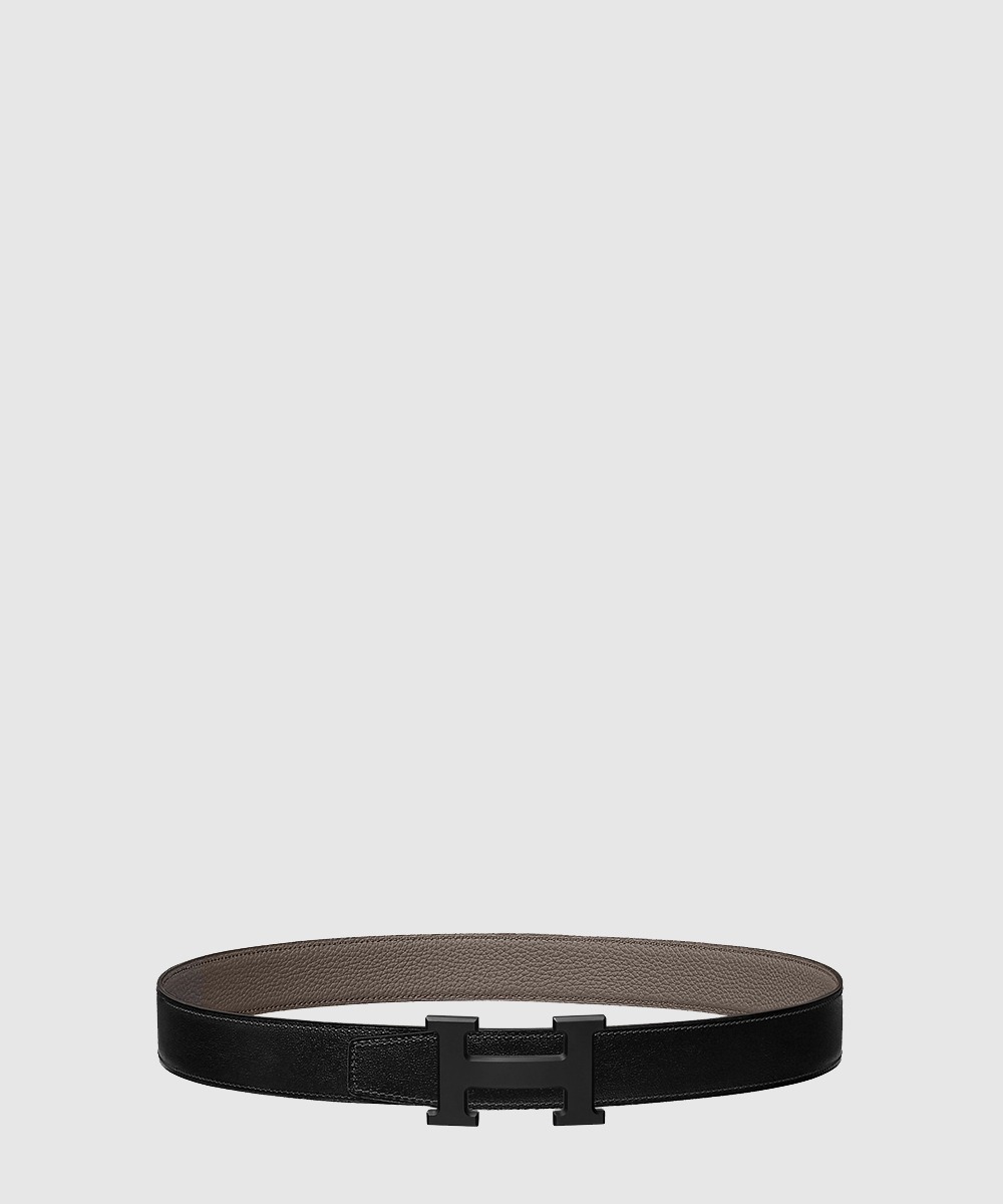 에르메스 H 벨트 버클 리버서블 가죽 스트랩