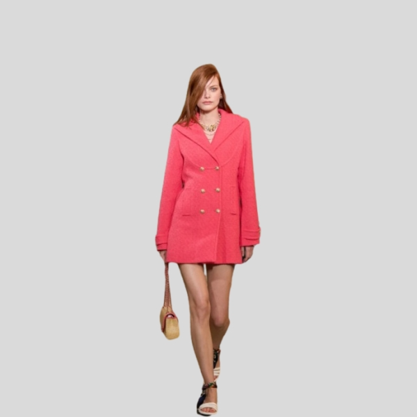 샤넬 로즈 핑크 코트