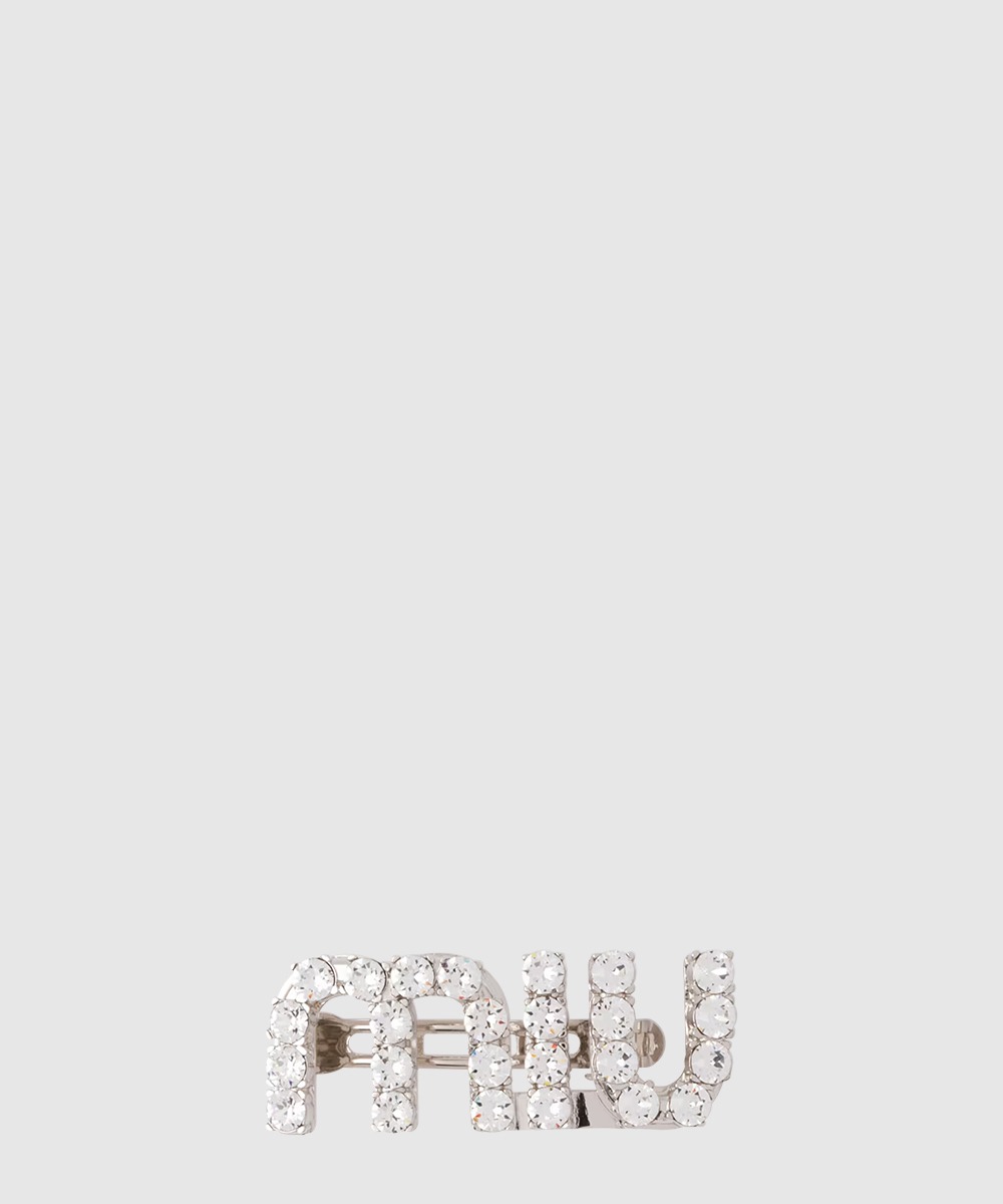 미우미우 크리스털 헤어 클립 5JF082