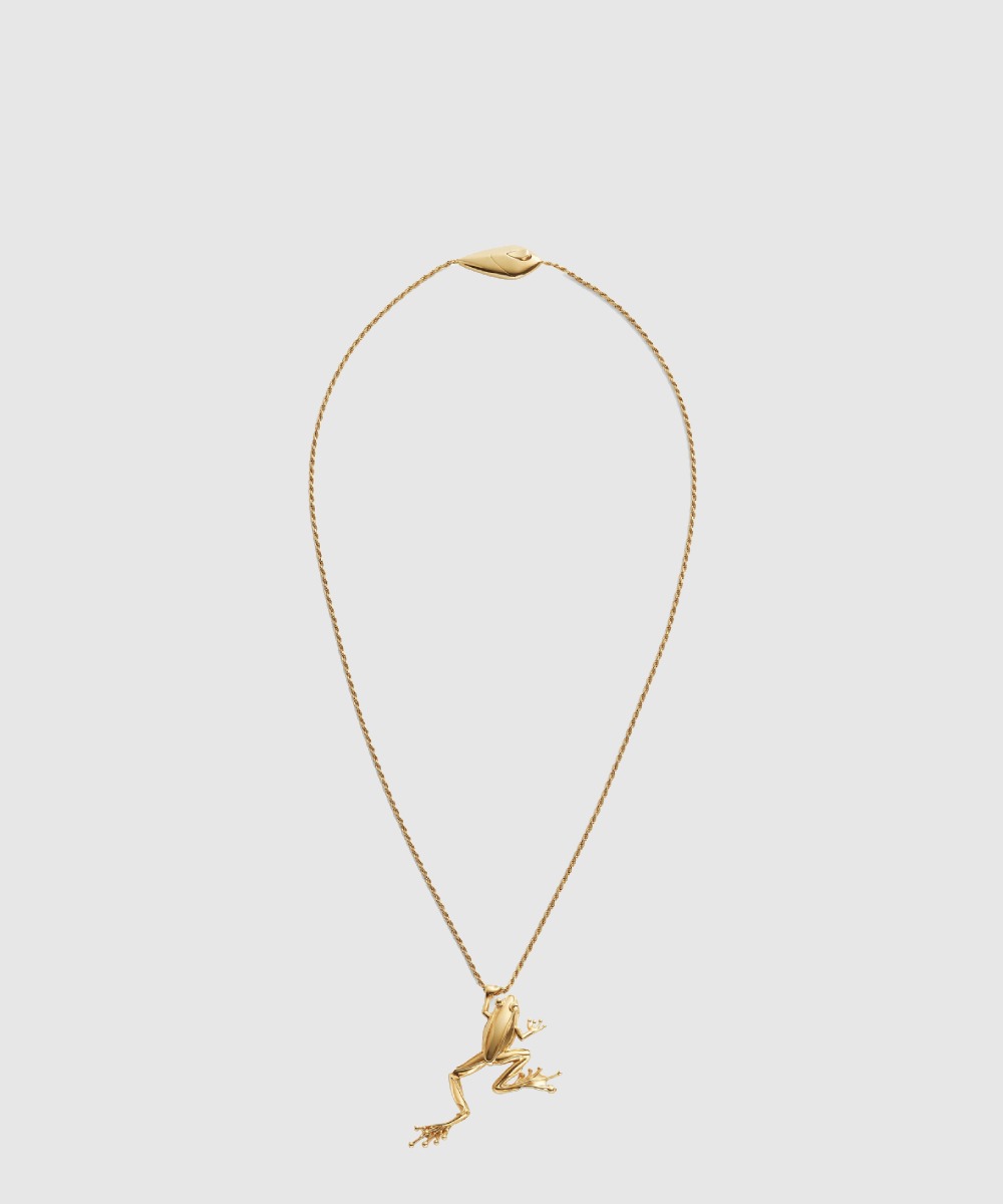 보테가베네타 옐로우 골드라나 네크리스 826942