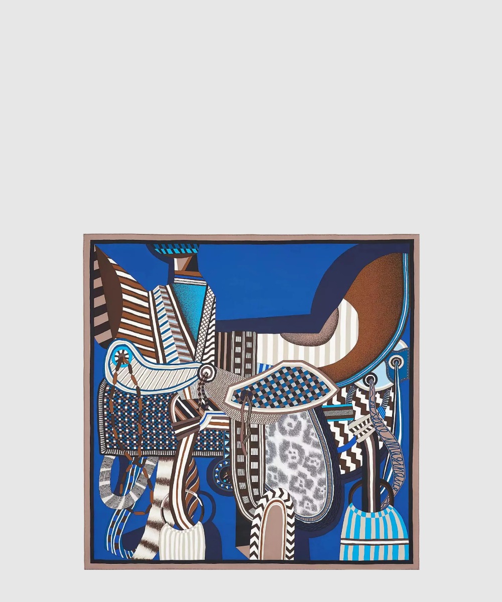 에르메스 La Selle Imaginaire 스카프 90