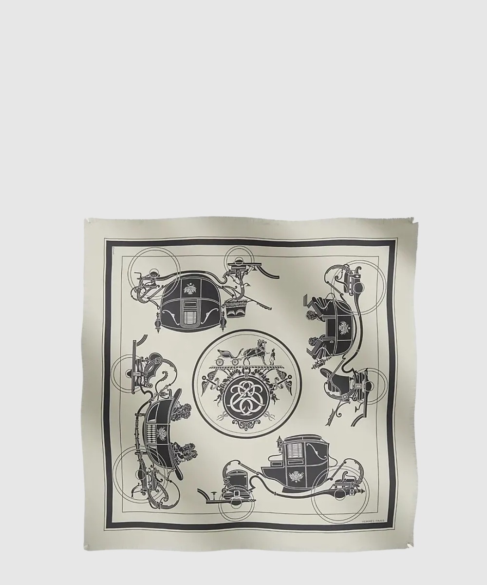 에르메스 Ex-Libris 스카프 90