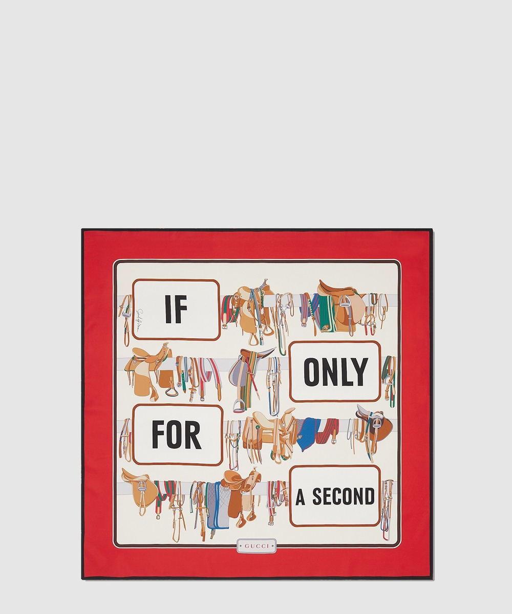 구찌 실크 스카프 826165