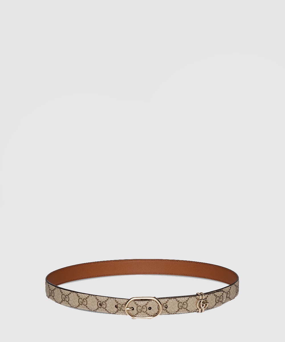 구찌 타원형 버클 GG 벨트 813004